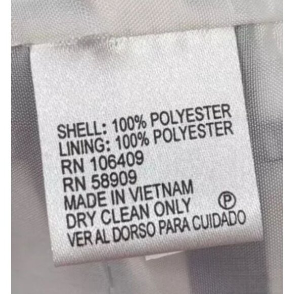 Tahari Striped Dress Size 8 Navy & White Short Tie Sheath Business Career Work - Picture 7 of 7